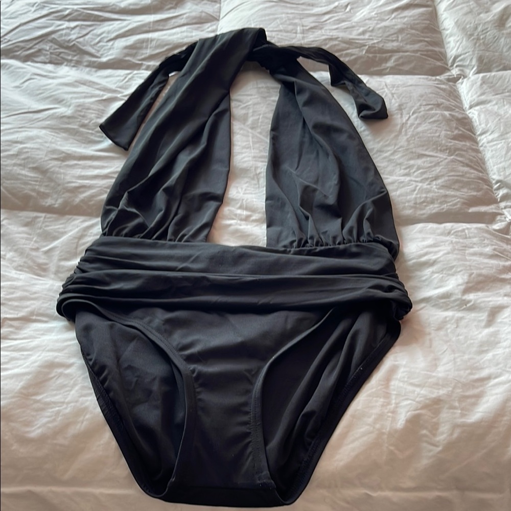 Stylish Black women One Piece Swimsuit